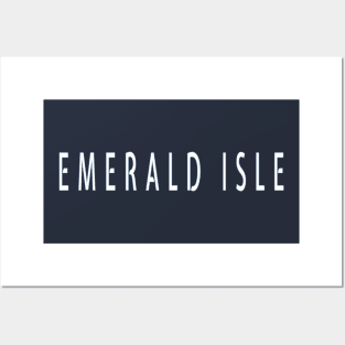 Emerald Isle Wide Lettering Posters and Art